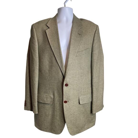 Orvis Men's Brown Check Tweed Blazer Size 42L Old Money Banker Gentry Career - Picture 1 of 12